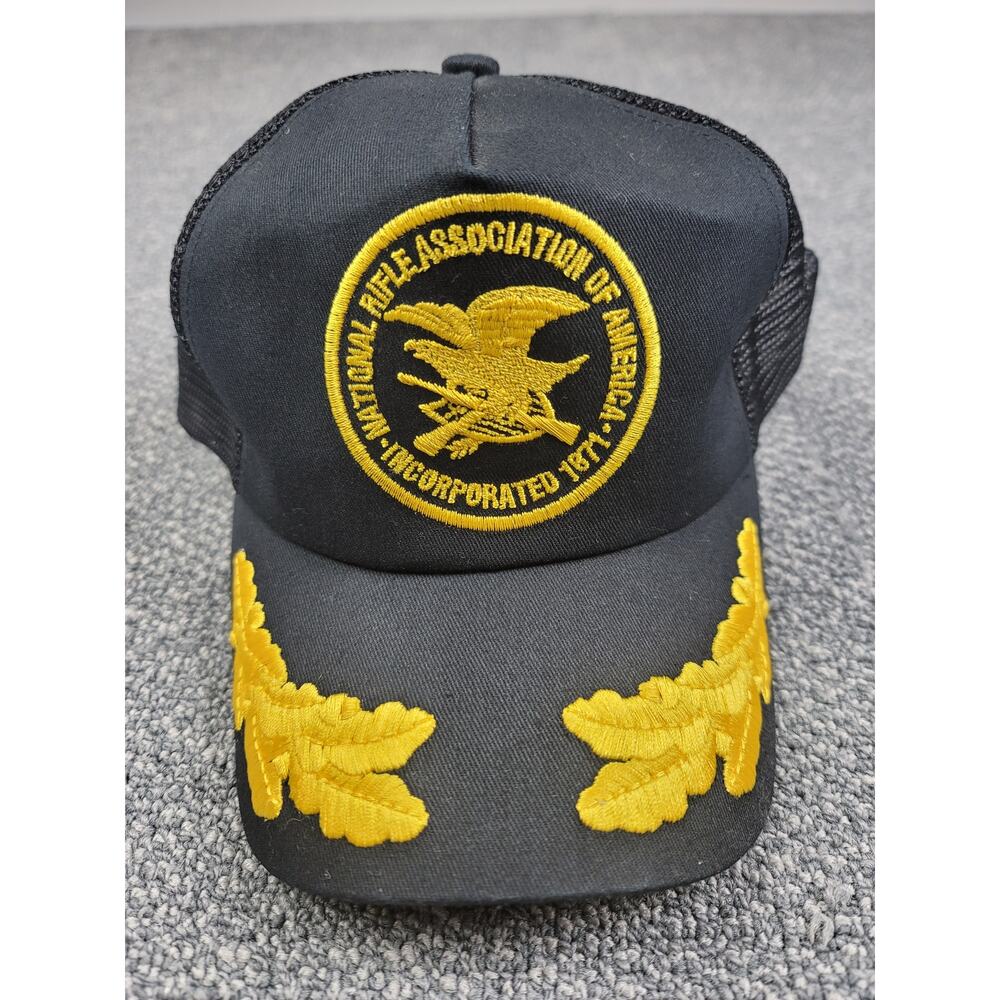 National Rifle Association Men's Hat Eagle Trucker Cap Snapback K-Products VTG